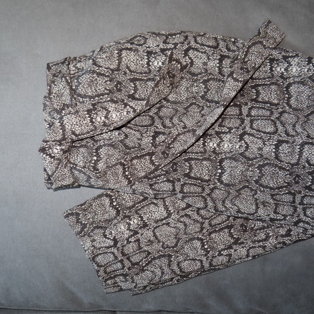 Snake Print Trouser Pants
